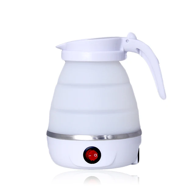 
Home electric kettle kitchen outdoor travel easy carry trip water kettle silicone foldable electric folding kettle 