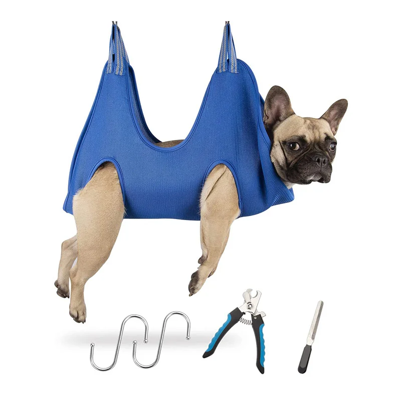 Wholesale High Quality Pet Mesh Breathable Grooming Hammock For Cats And Dogs  Bathing Nail Trimming Restraint Bags