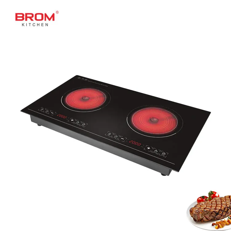 table built in hotel radiant oven bbq soup 2 burner electric hot pot cooktop commercial infrared stove induction cooker double (1600090839970)