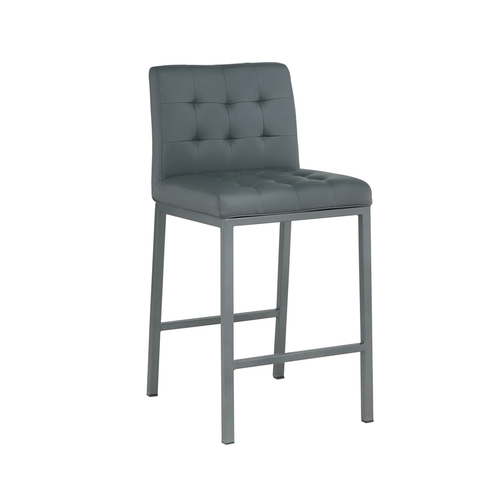 Cheap antique custom pub restaurant hotel office furniture pu leather seat bar stool chair with footrest