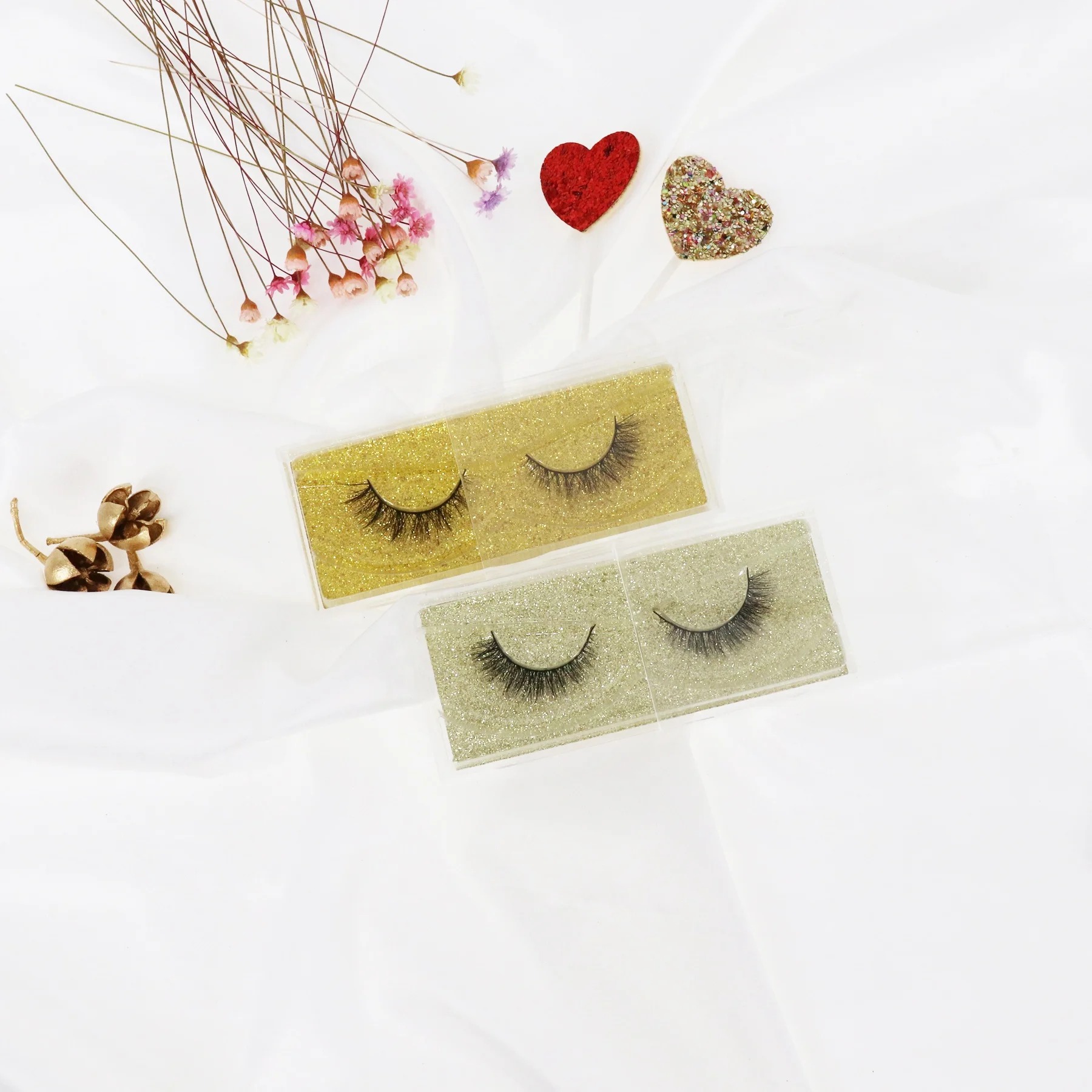 
High Quality 3D Synthetic False Eyelashes Wholesale Silk Eyelashes Private Label Eyelashes With Custom Box 