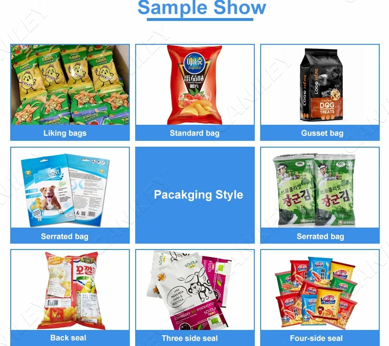 Cankey Automatic Sliced Flat Rye Bread Flow Packing Rice Cake Muffin Packaging Machine