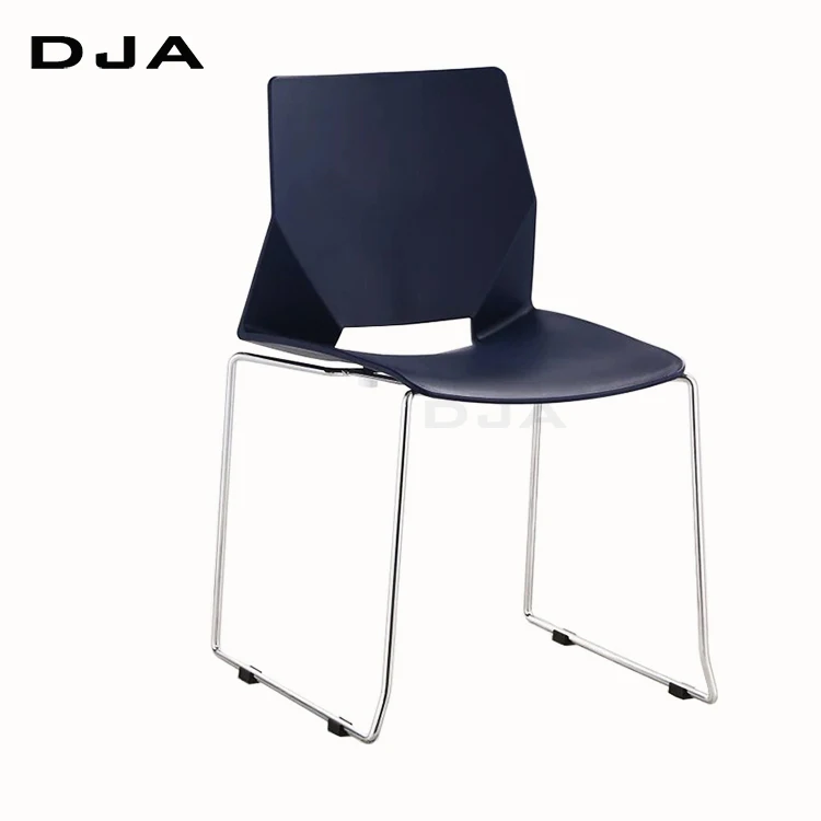 Luxury low price used school furniture student chair for sale , modern design plastic seat chrome finish leg chair