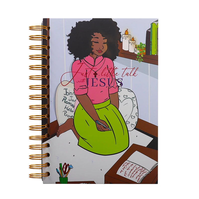 2024 Diary Planner No Date Spiral Ring Jesus Binder Planner Black Girl Notebook