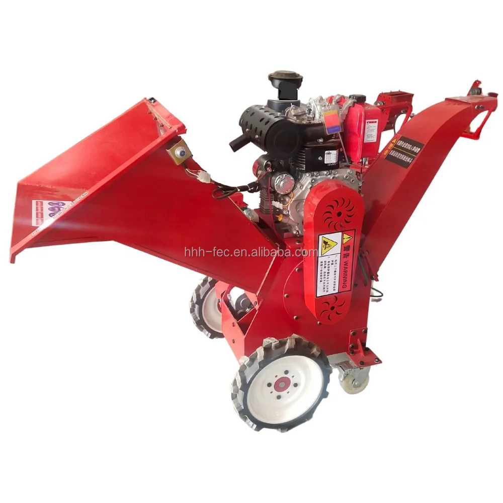 commercial grade automatic forest king wood chipper shredder red made in china