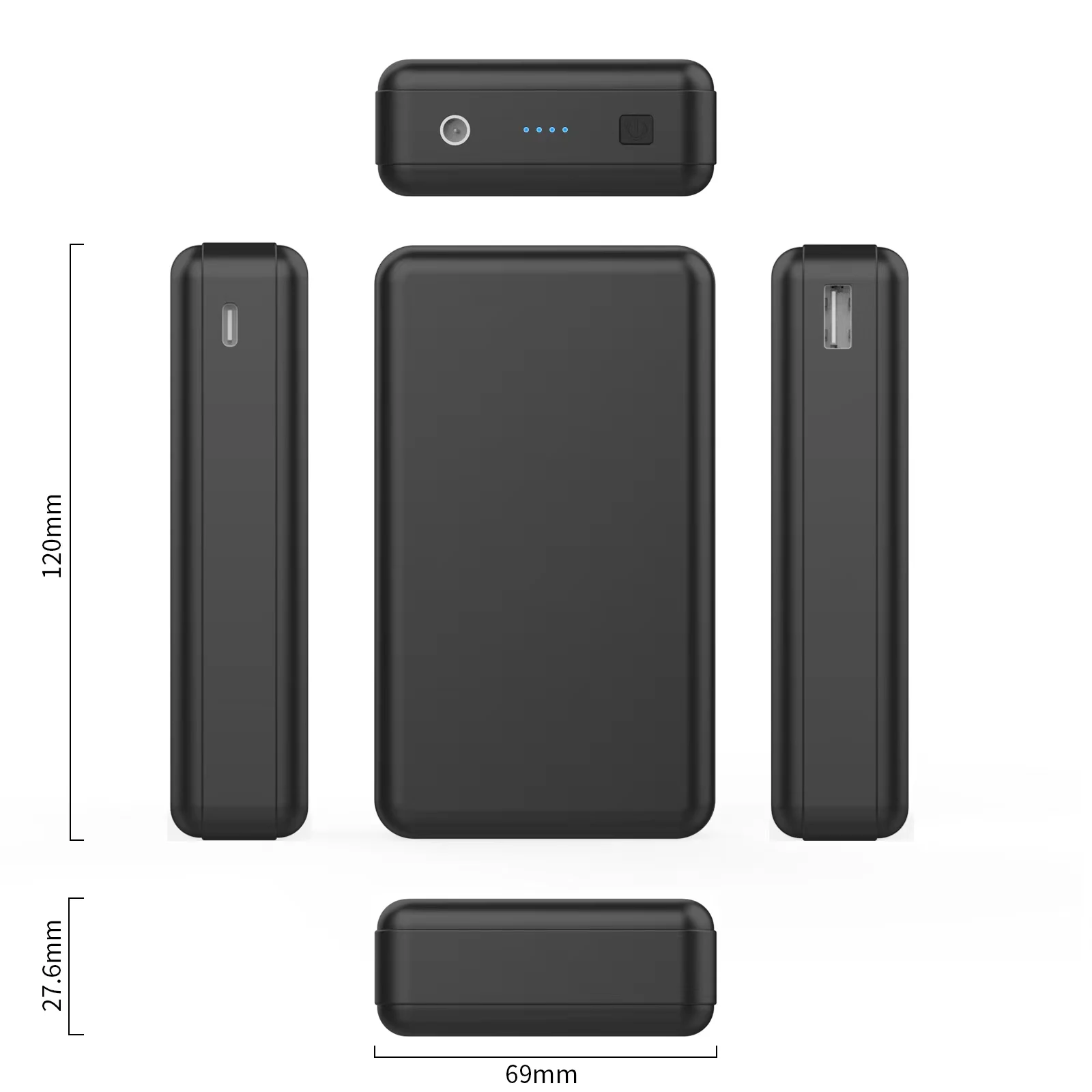 outdoor winter heated jacket with battery pack winter warm unisex USB DC electric power bank heated vest heated clothing