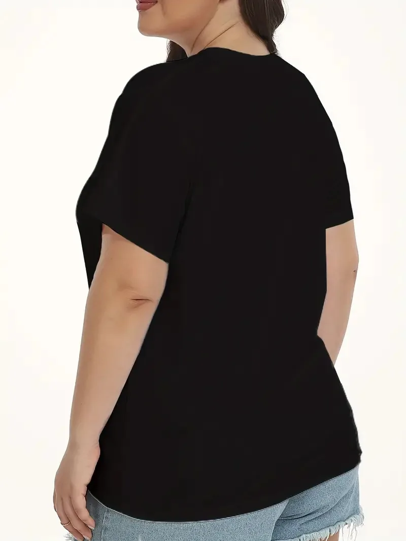 Custom Logo No MOQ Women Plus Size Jersey Short Sleeve Round Neck Casual Tee Shirt
