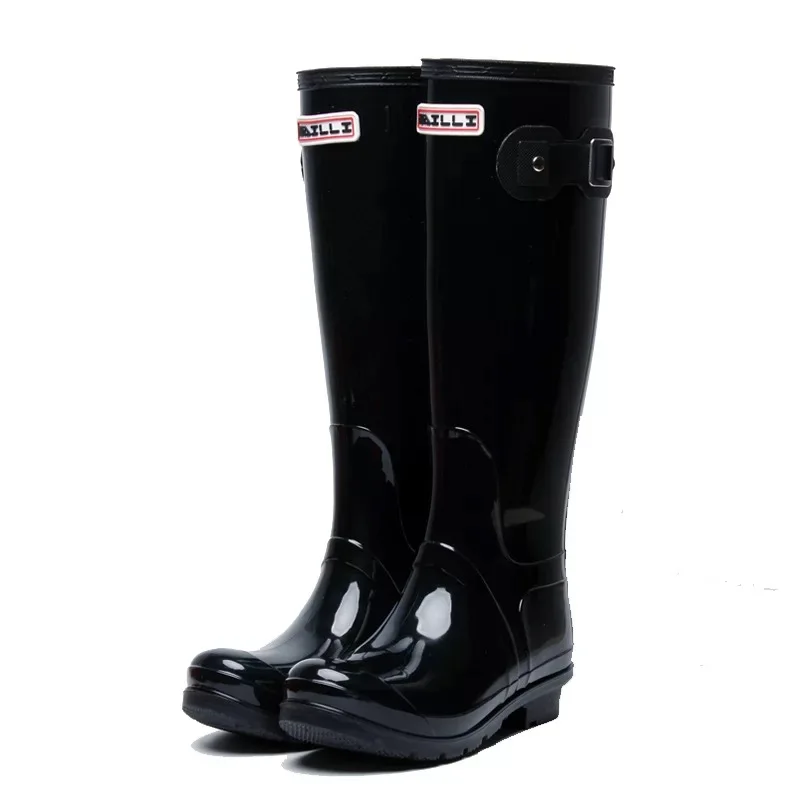 2022 fashion woman knee high pvc wellington boots thigh high boots women rain boots