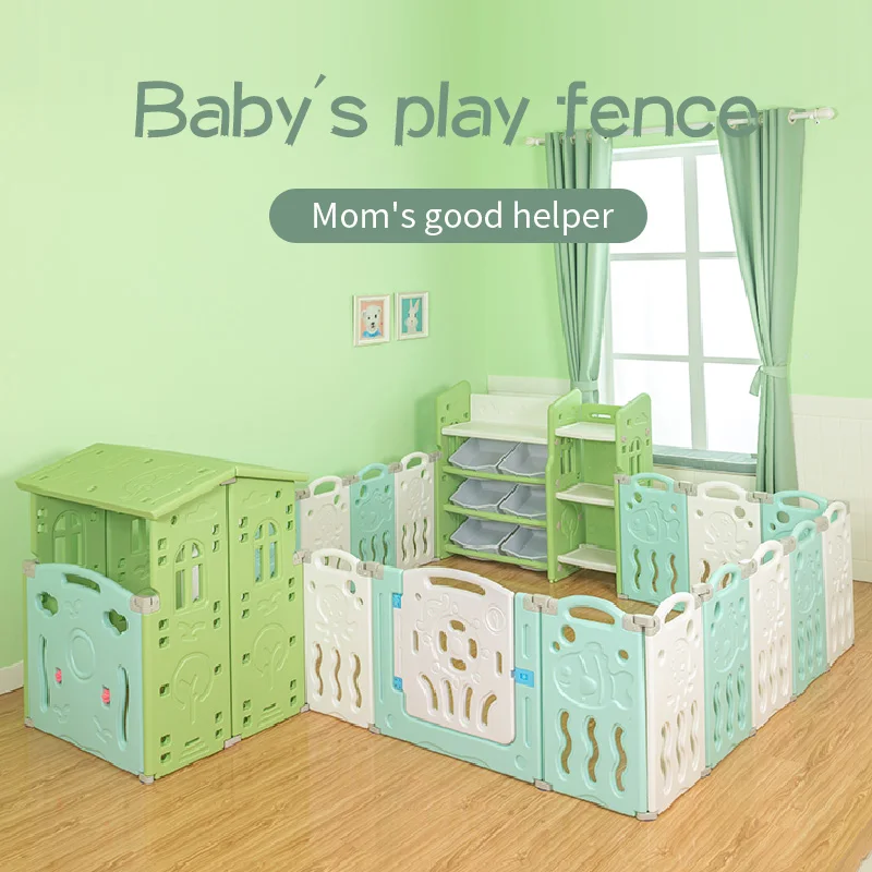 
Free Combination Kids Safety Game Fence Baby Indoor Portable Plastic Playpen 