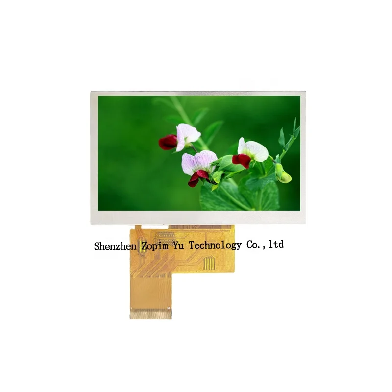 Industrial Control Full Viewing Angel Sunlight Readable Stainless Steel Case IPS Screen 4.3 Inch HD LCD Touch Panel TFT Display