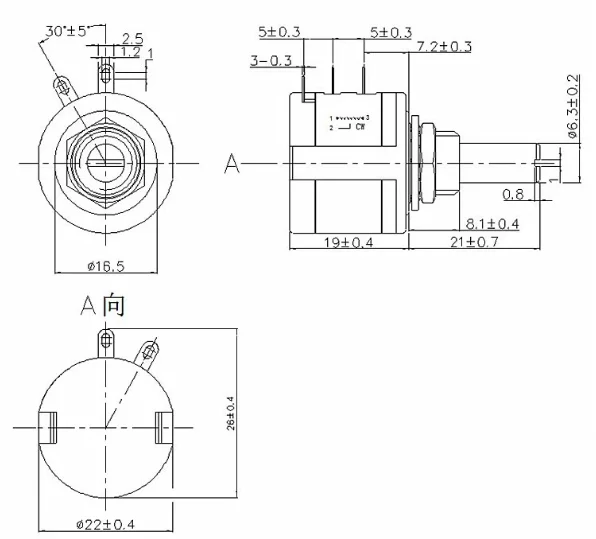 3540S-2-503L 50K Precision Multiturn Potentiometer