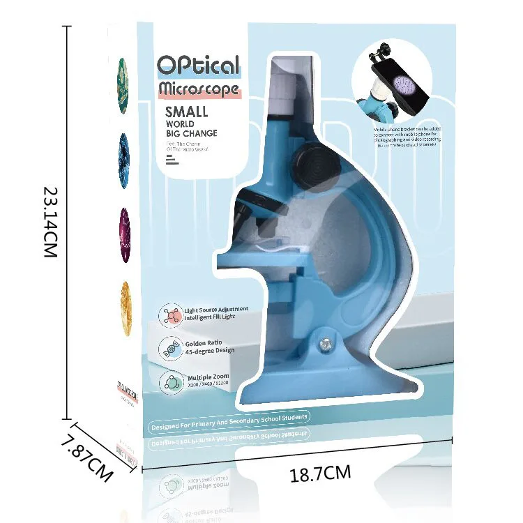 100x-1200x Portable Microscope Magnifying Glass For Kids Education Portable Toy Microscope For Mobile