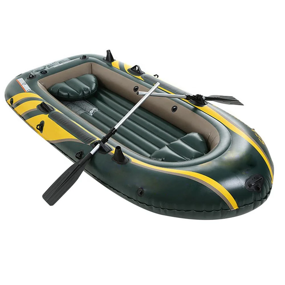 4 person Drifting Rowing Fishing Boat Paddle Kayak Inflatable PVC Portable Water Sports Canoe