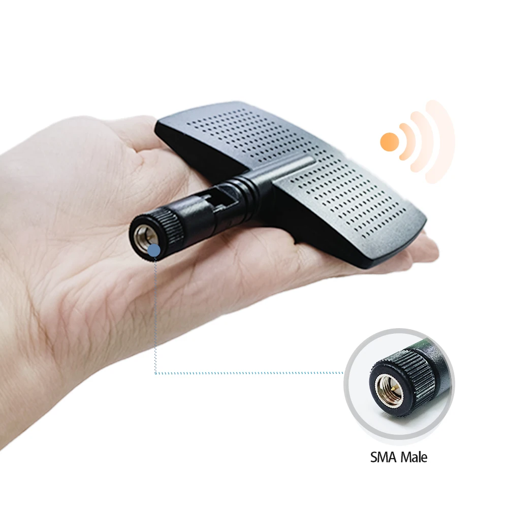 Foldable Directional 2.4G Antenna Whip LTE Router Antena 2.4G Wireless Rubber Dipole Antenna