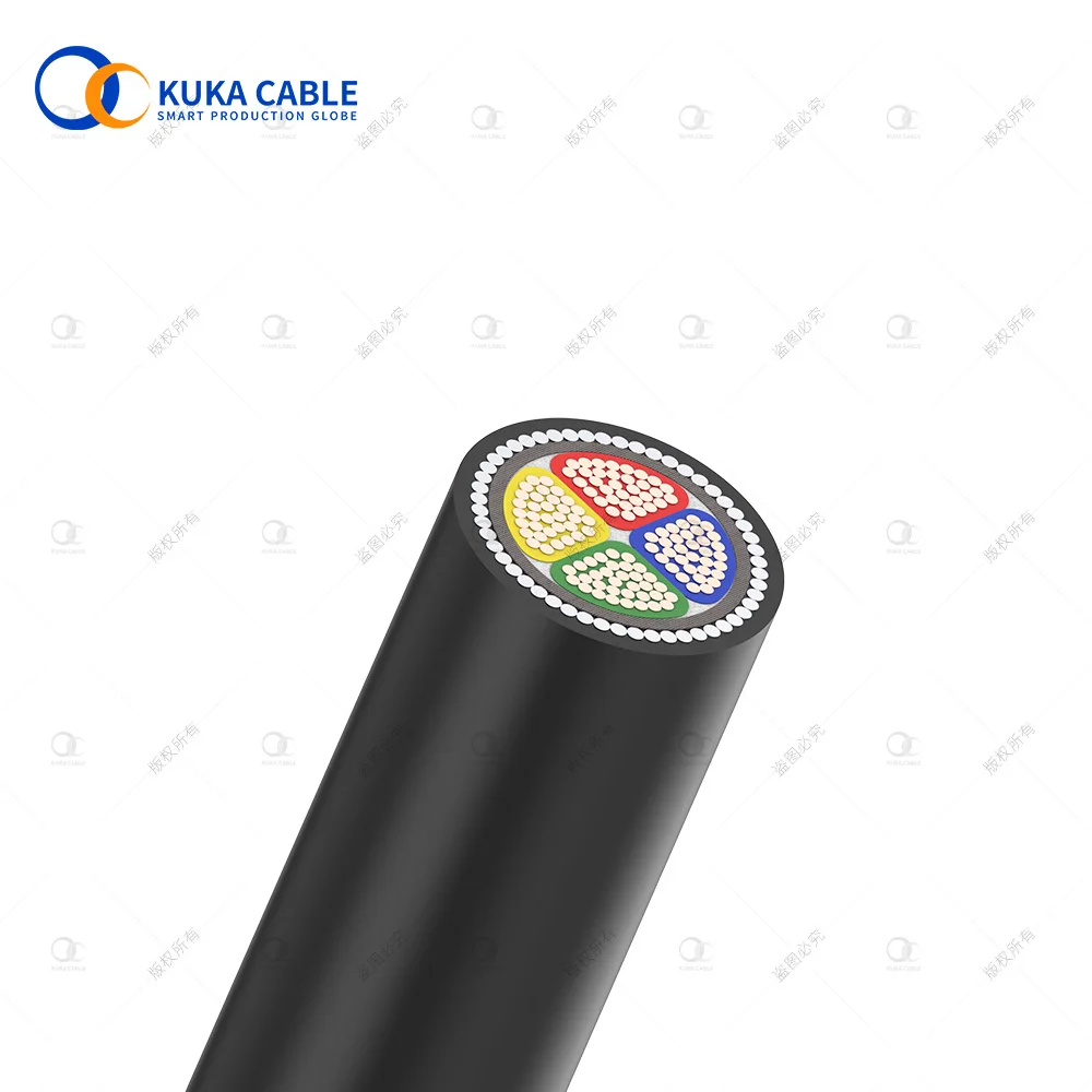 AI/XLPE/SWA/PVC  4 core armour steel wire electrical power cable