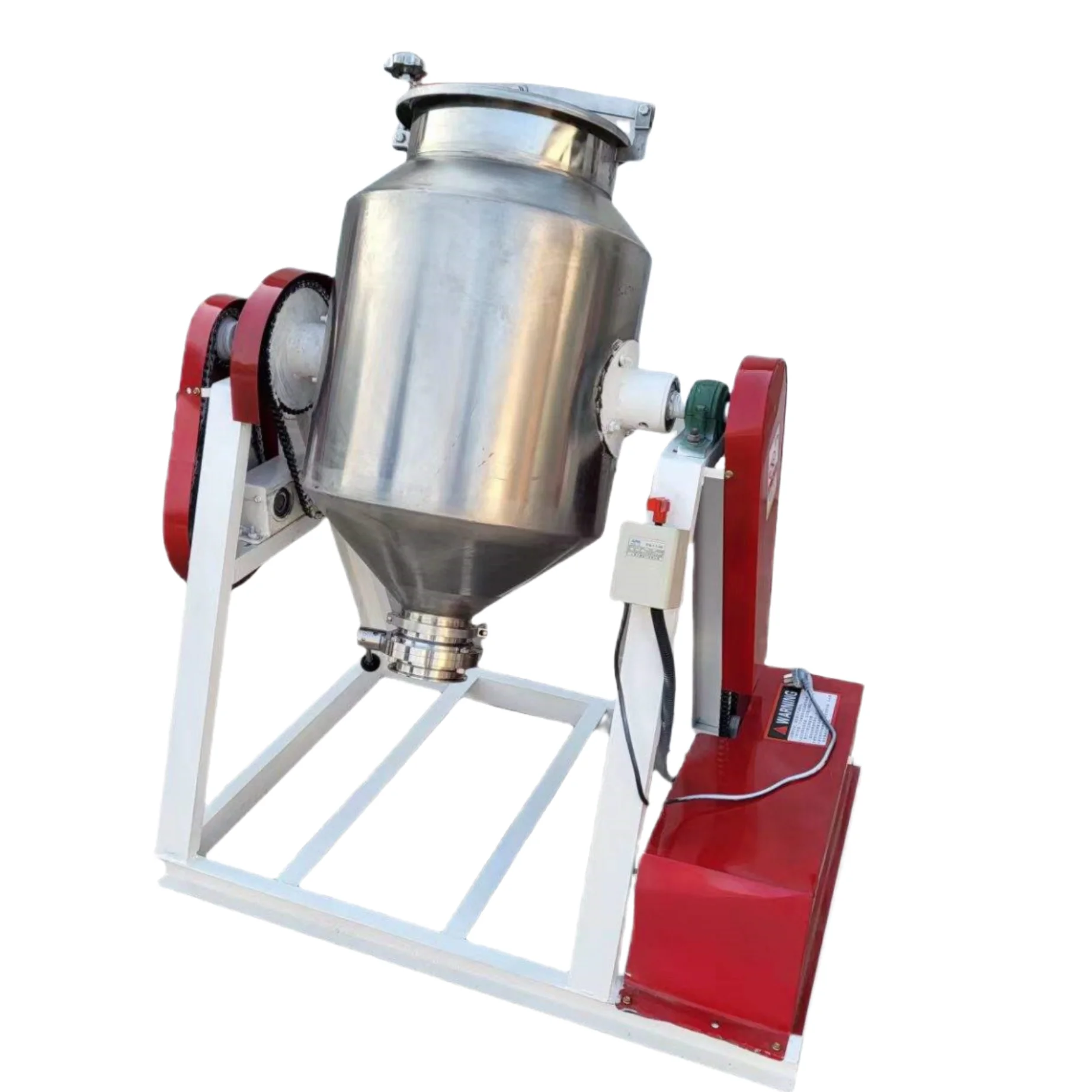 Drum Mixer 25 Kg For Small Mixing 304 Stainless Steel Powder Drum Dryer Cereal Mixer