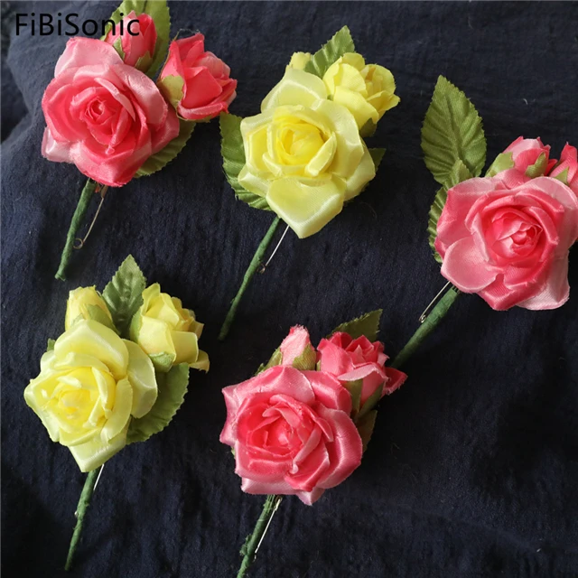 
FiBiSonic Wedding Corsage Simulation Rose Decoration Flower INS Style Photo Background Layout 