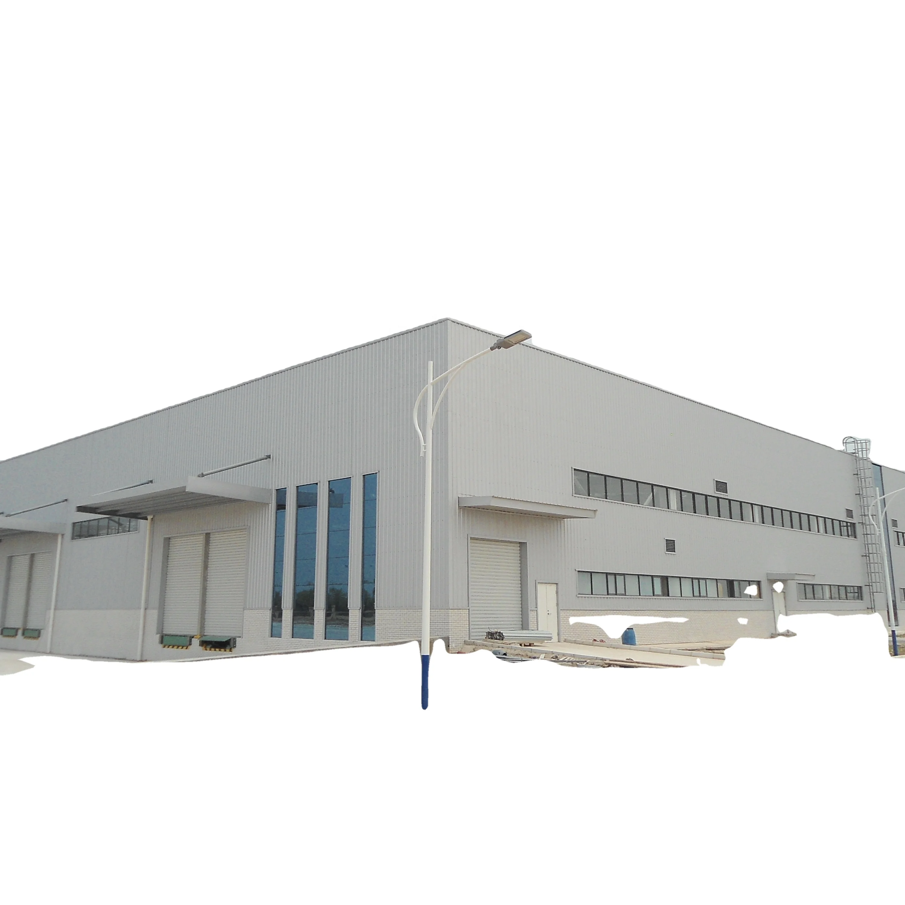 1~10 storey prefab steel structure office building by H section column