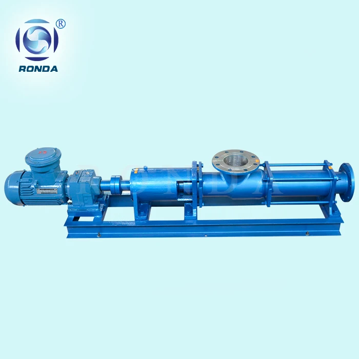 G type horizontal multipurpose electric mono screw pump for foodstuff, chemical, cream cosmetics, etc.
