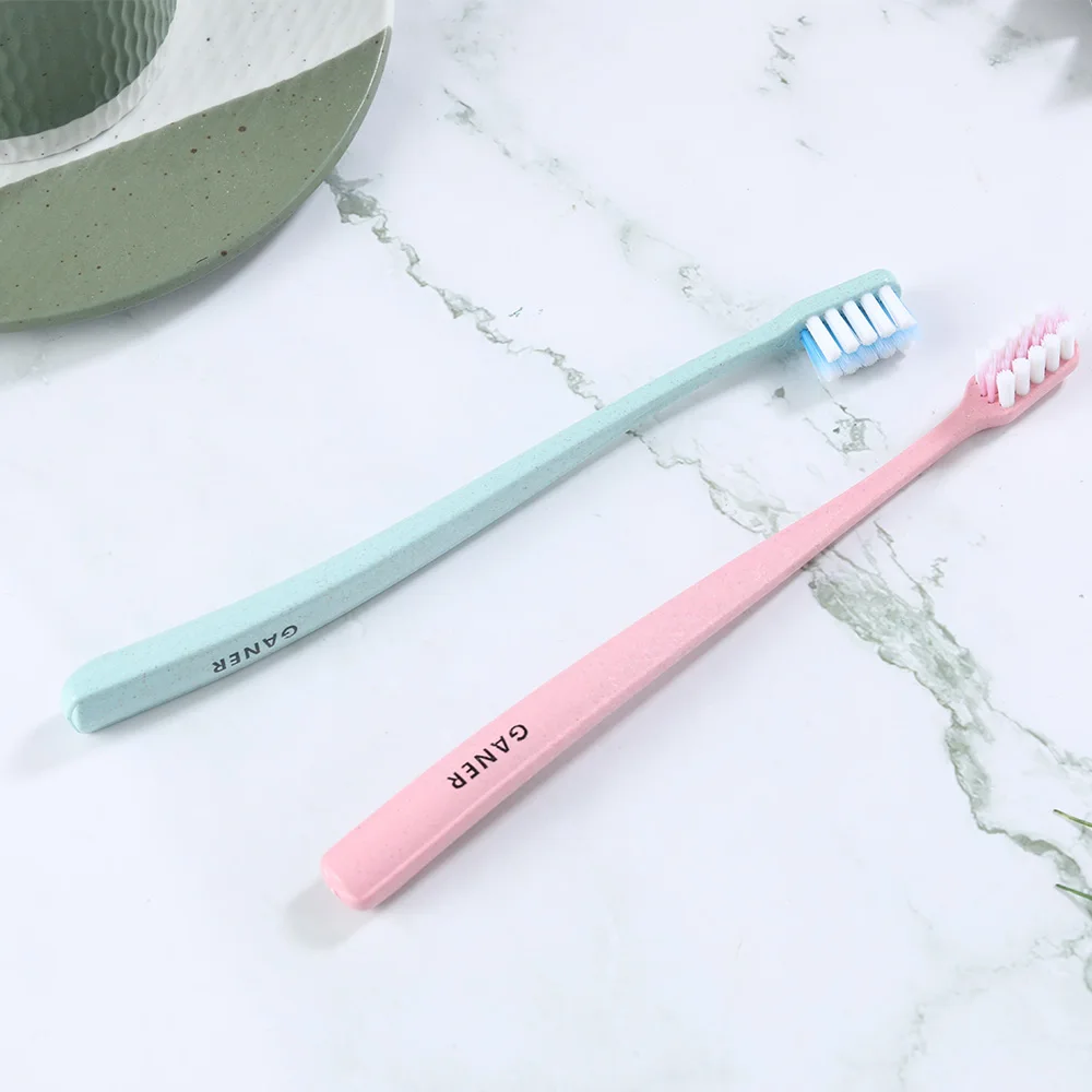 
Household double-layer bristles toothbrush hand brushing set toothbrush 2 in a box 