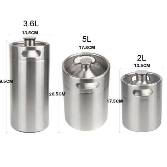 China Supplier Wholesale Homebrew Beer Refillable Water Bottle Mini Keg