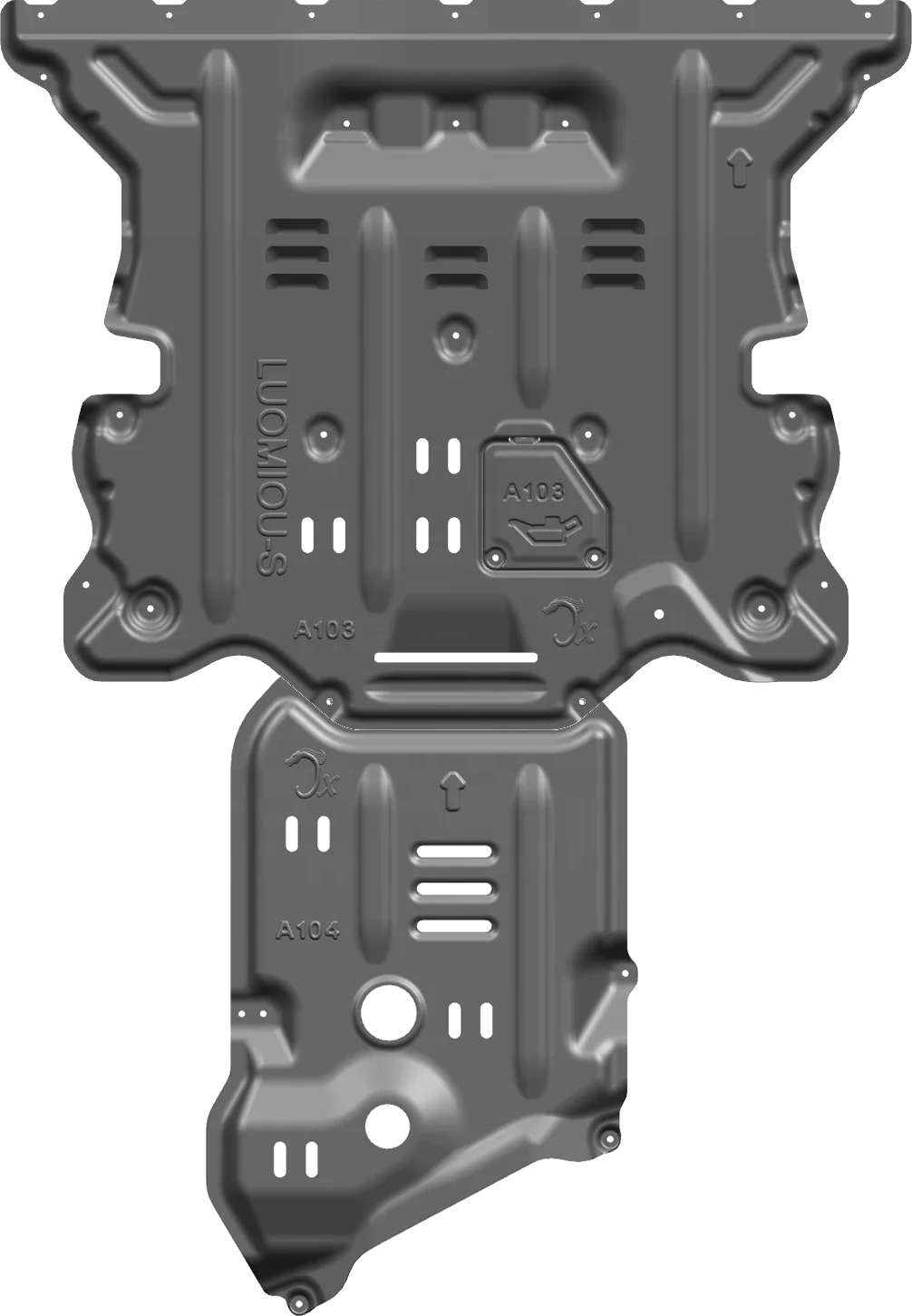Skid Plate Fit For Alfa Romeo Stelvio Giulia JUNXI 3D Classis Steel Aluminum Engine Protection Guard Accessories Auto Parts
