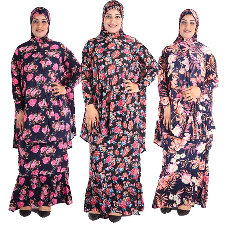  Новинка 2021 женский дизайн Abaya 2 предмета хиджаб абайя с платьем в наличии Исламская