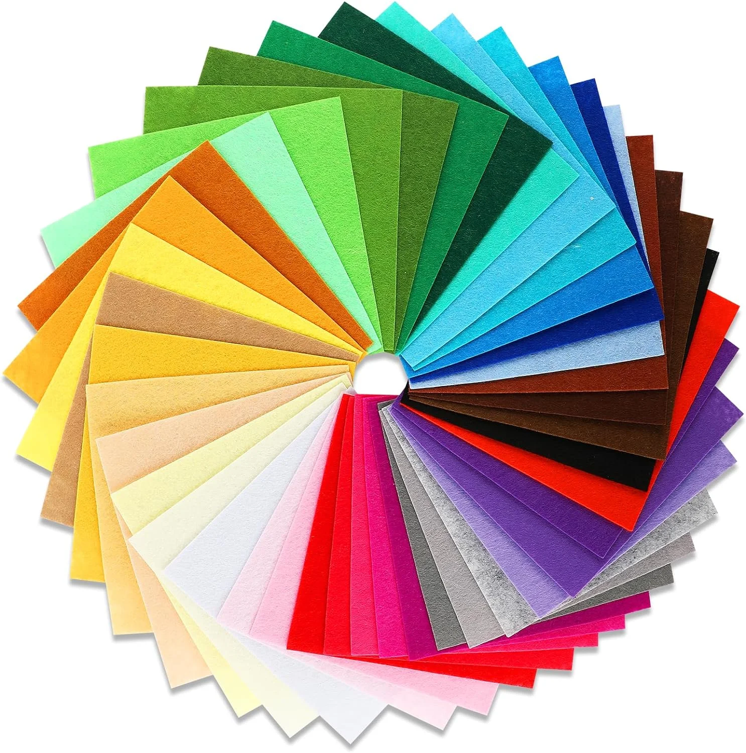 Felt Fabric Square Sheets Craft Non-Woven Felts Sewing DIY Supply Accessories for School Projects Handmade Christmas Decoration