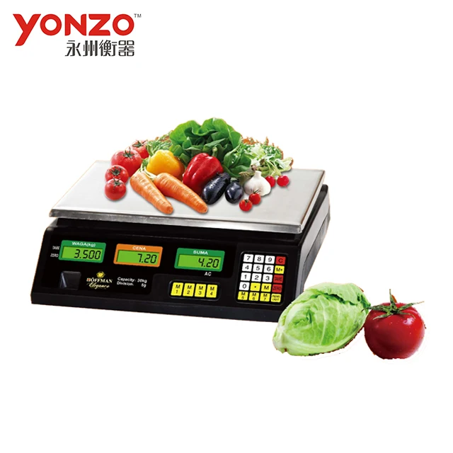 YONZO brand 30kg electronic digital commercial meat scale Balance