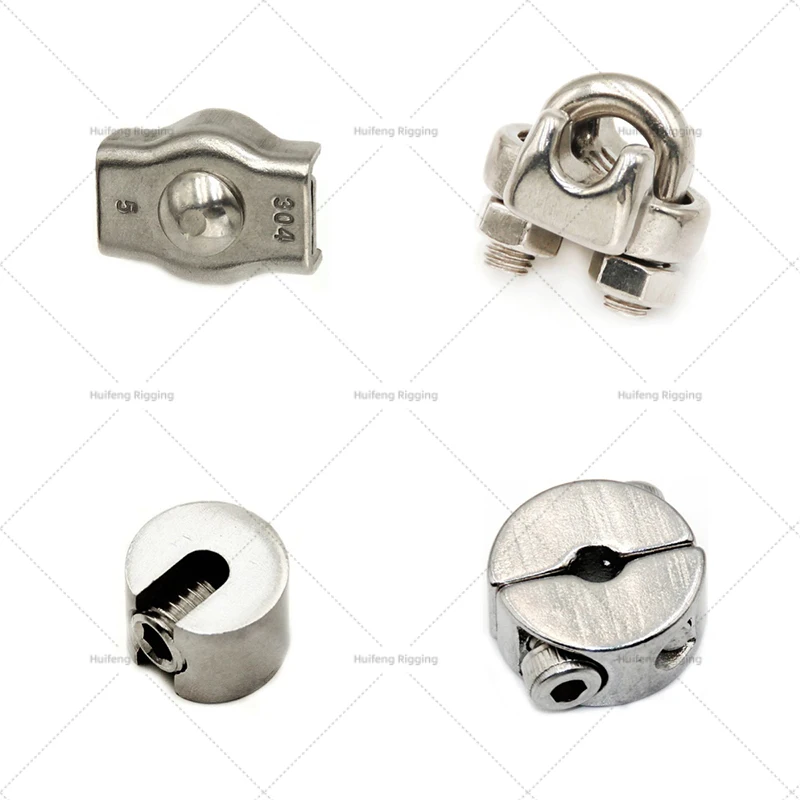 Rigging Hardware Wire Rope Clamps Made In China Din741 Malleable Stainless Steel Wire Rope Clip