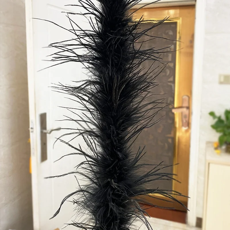 12-15cm 3ply ostrich feather boa bulk ostrich feathers for Sale/garment dress