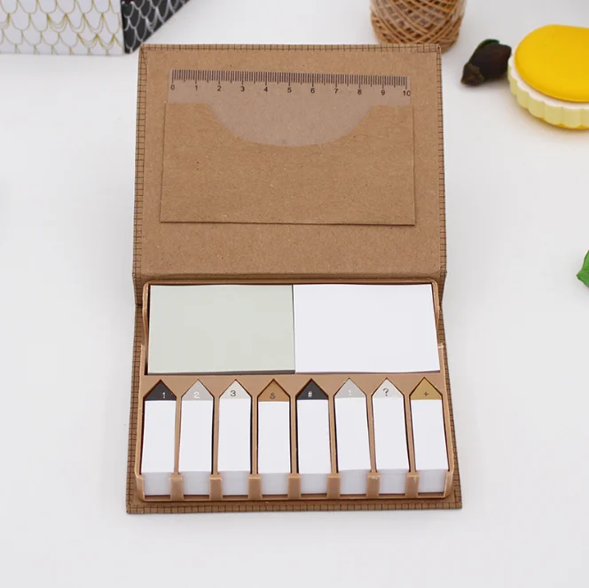 Пользовательская клейкая бумага для заметок, подарочный набор, креативное планирование, наклейка со стрелкой