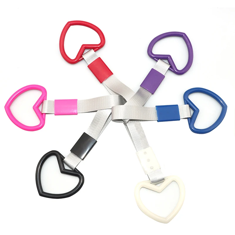 Warning Ring Tsurikawa Ring Heart Jdm Train Bus Handle Hand Strap Drift Charm Strap Auto Accessories Car