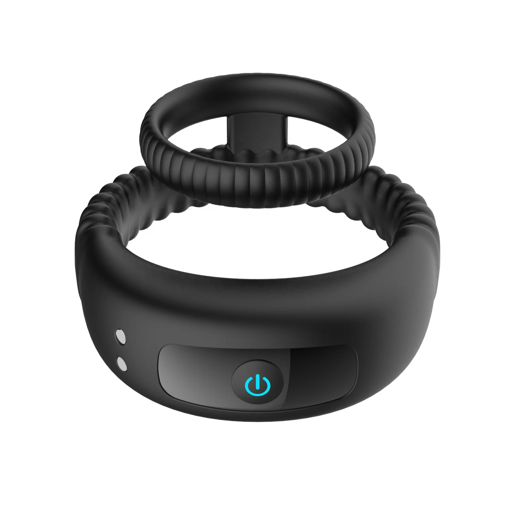 Silicone Double Penis Cock Ring Male Products Strong Vibration Delay Ejaculation Cock Ring for Men Adult Sex Toy USB Magnetic