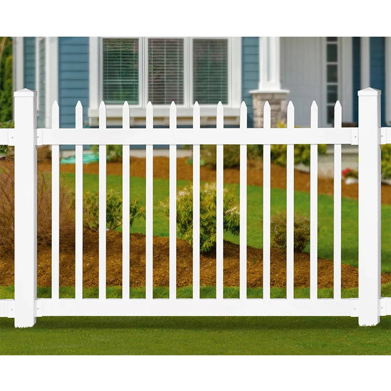 Customized wholesale family garden privacy vinyl pvc decorative white fence sheep yard bamboo panel fence garden