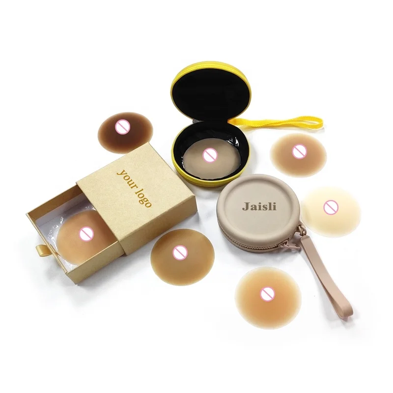 Matte Ultra Thin Seamless Pasties Natural Reusable Women Silicone Adhesive Nipple Cover With Nipple