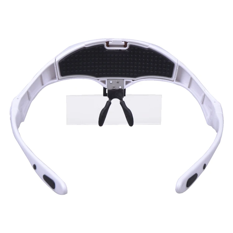 Headband Magnifier Glasses 1X1.5X2X2.5X3.5X  With LED Light Head Mount Magnifier Hands Free Reading Magnifying Glass