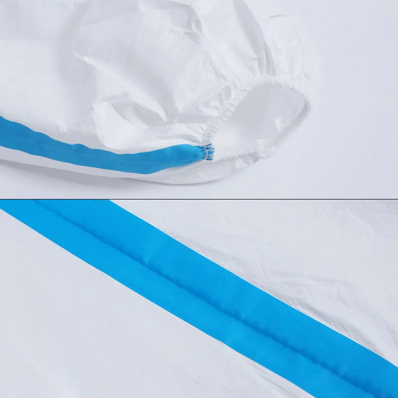 Нестерильный нетканый одноразовый химический медицинский защитный комбинезон с крышкой для обуви