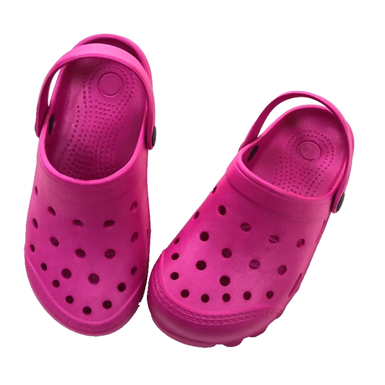 Plastic Sandals Custom Sandale Plastique Beach Shoes Eva Garden Shoes Clogs Eva Children Clogs Shoes Size Eu24-35#