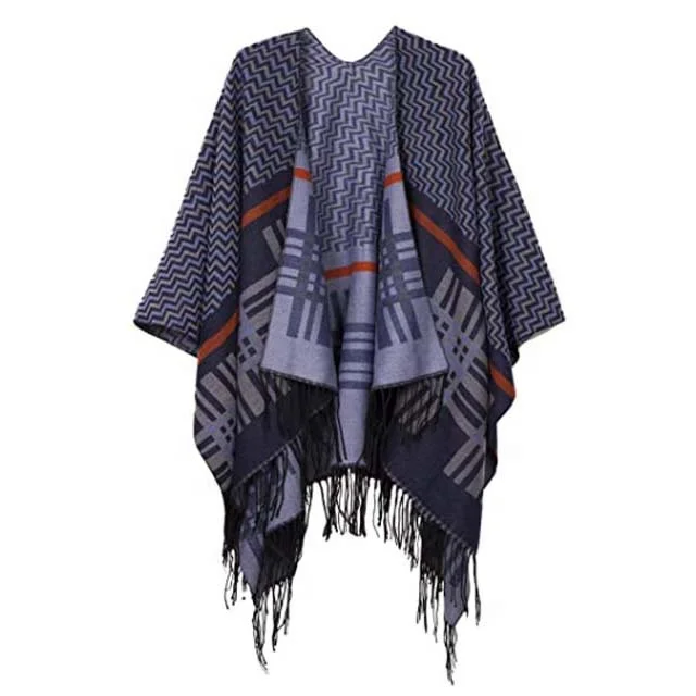 Open Front Women Sweater Capes 2022 Spring New Shawl Wrap Ponchos Fashion Female Cloak Capes Knitting