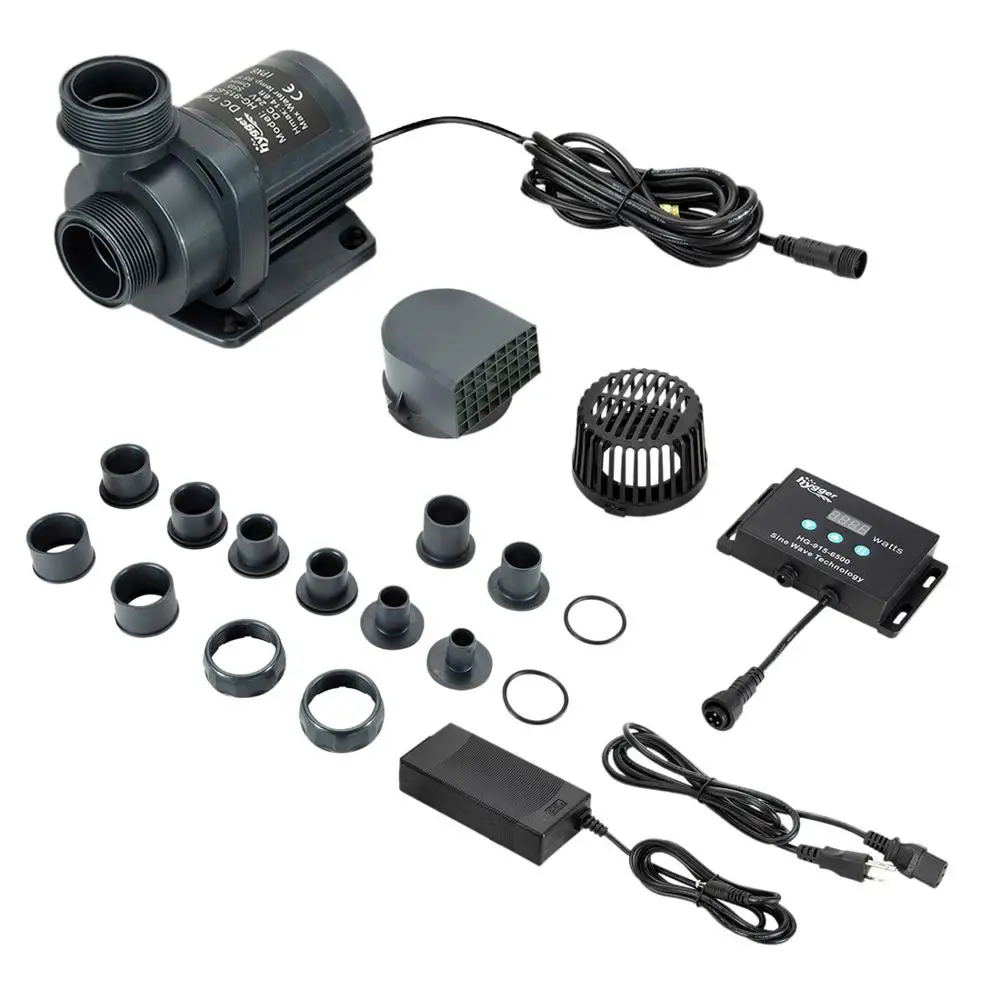 Quiet Submersible and External 24V DC aquarium Water Pump with Controller , Powerful Return Pump for Fish Tank