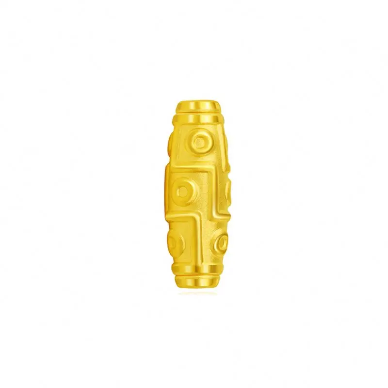 China 18K 25K Nine Eyes Tibet Bracelet Thigh High Pattern Lucky Beads Necklace Gold For Men And Women