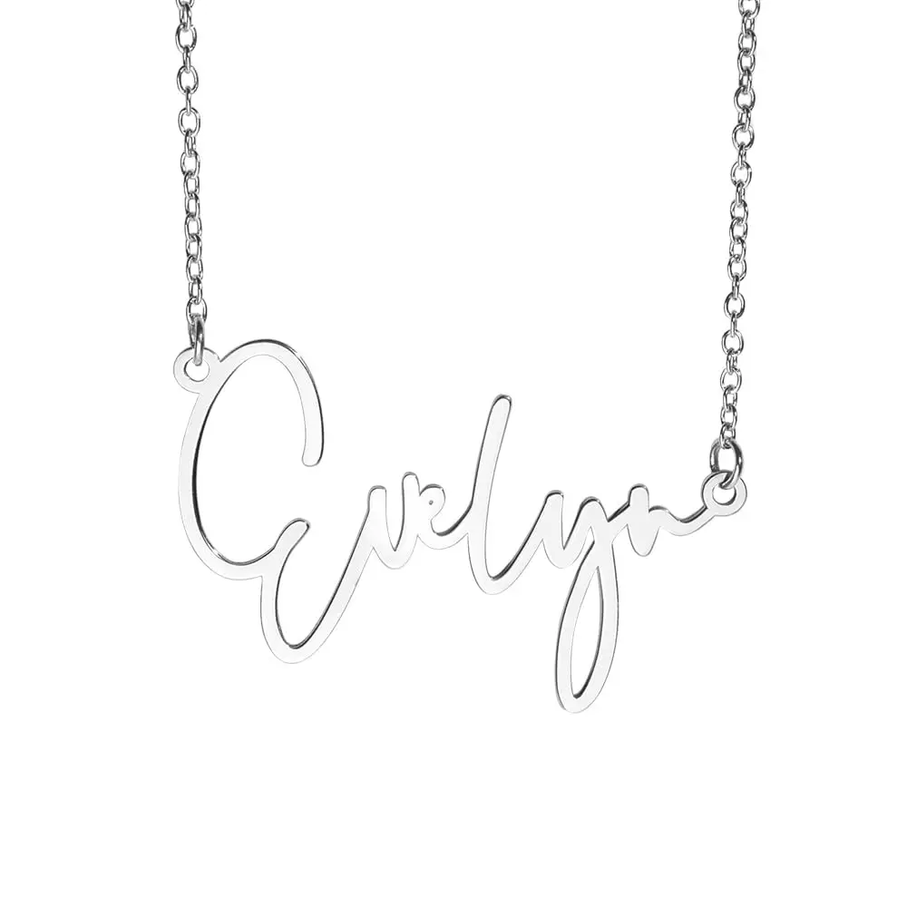Necklace For Women Personalized Name Necklace in Sterling Silver or Gold Name Necklace Personalized with any Name
