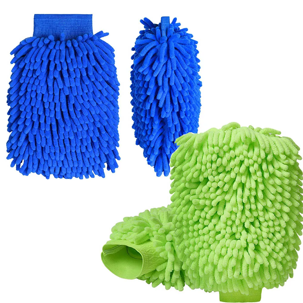 Latest Ultrafine Fiber Car Wash Gloves Customized Microfiber Automotive Automatic Cleaning Gloves for Detail Polishing