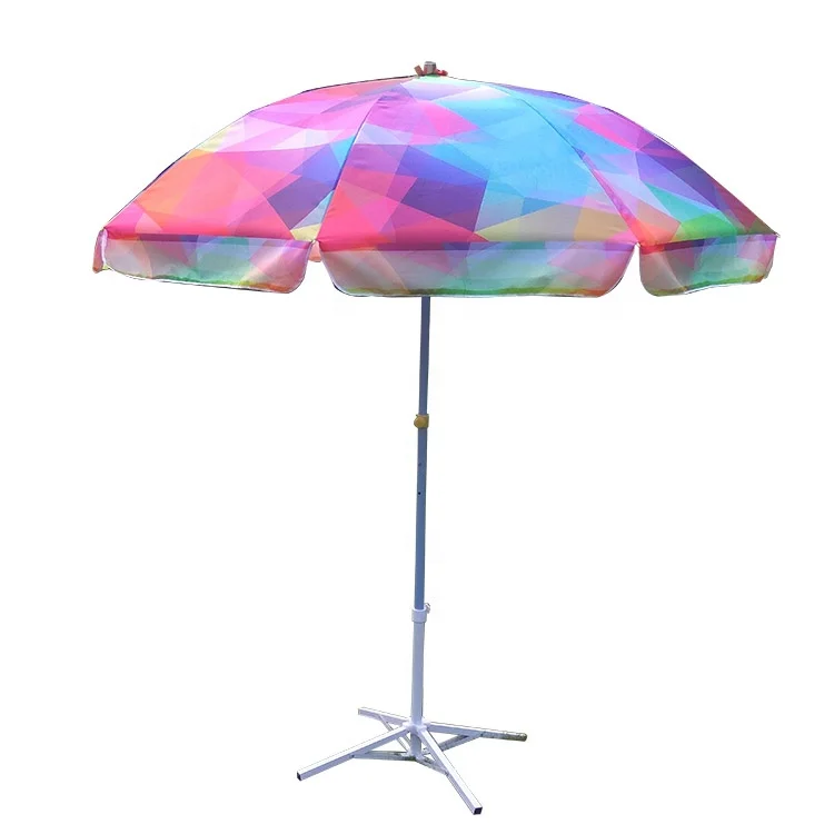 FEAMONT Outdoor Large Patio Umbrella Straight Style Adult Sun Umbrella Aluminum Frame China Manufacturer for Beach Park Use