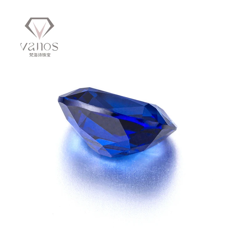 Loose Gemstone Stones Cushion Sapphire Cushion Blue Lab Grown Sapphire in Chinese Environmental Friendly Sapphire