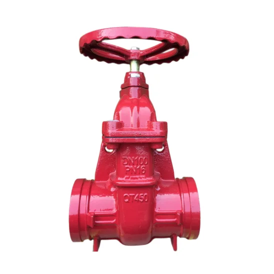 30years factory manufacture gate valve ductile iron ss non rising stem protective grooved soft seal gate valve