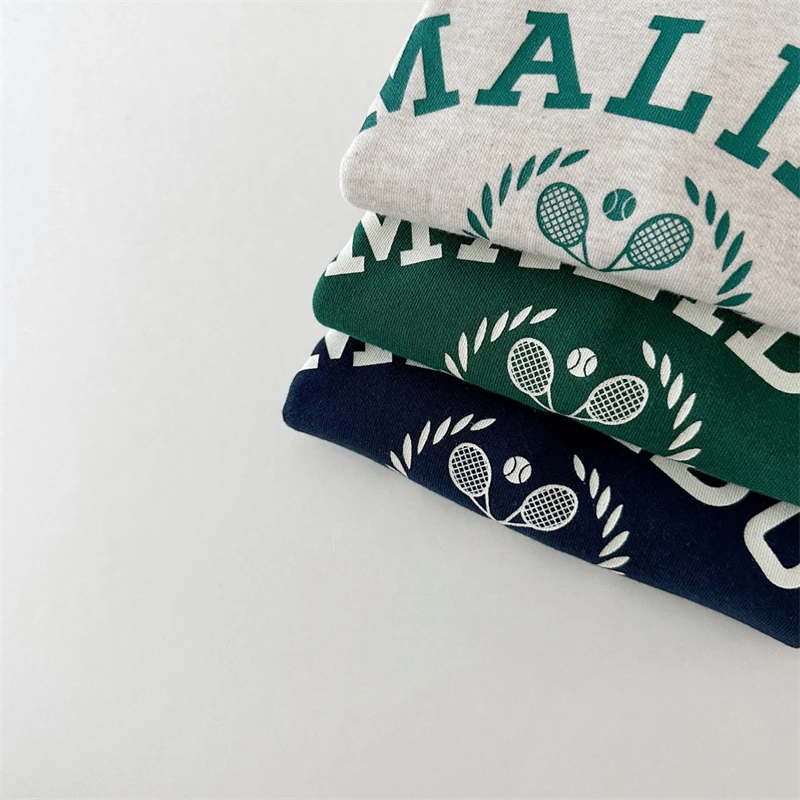 Custom Label New long sleeve kids clothing set baby boy clothes 2 to 3 year 2 pieces set fleece fabric sport wear