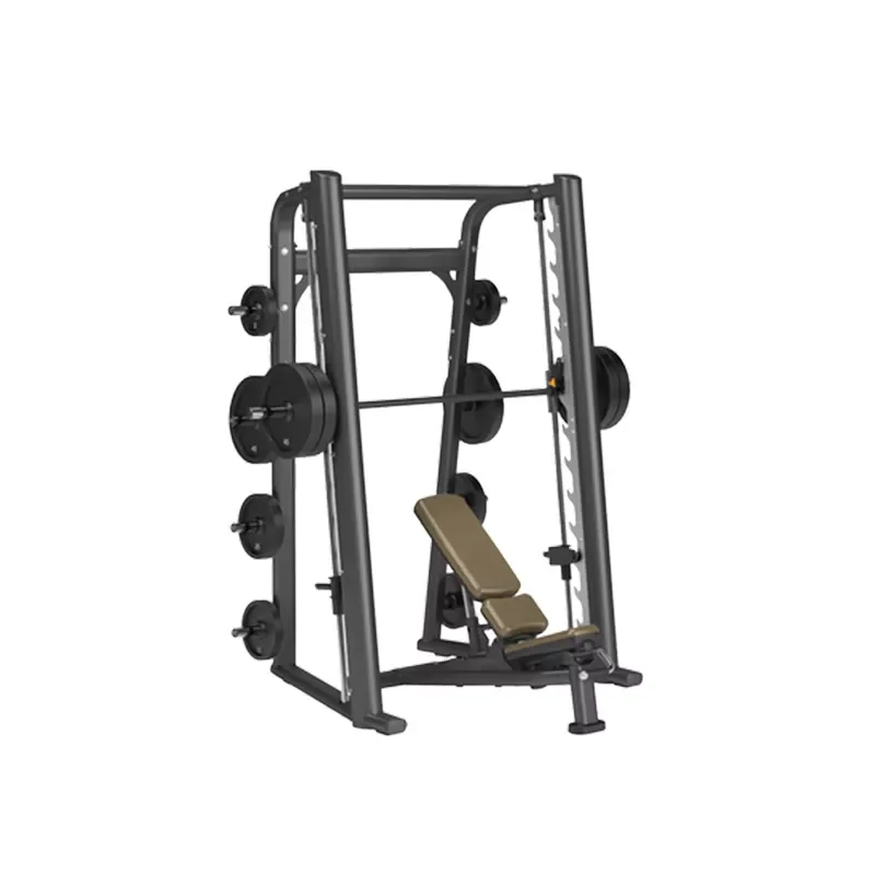 Commercial Flat oval tube Strength Training machine  Gym Fitness Equipment plate Loaded Smith Machine