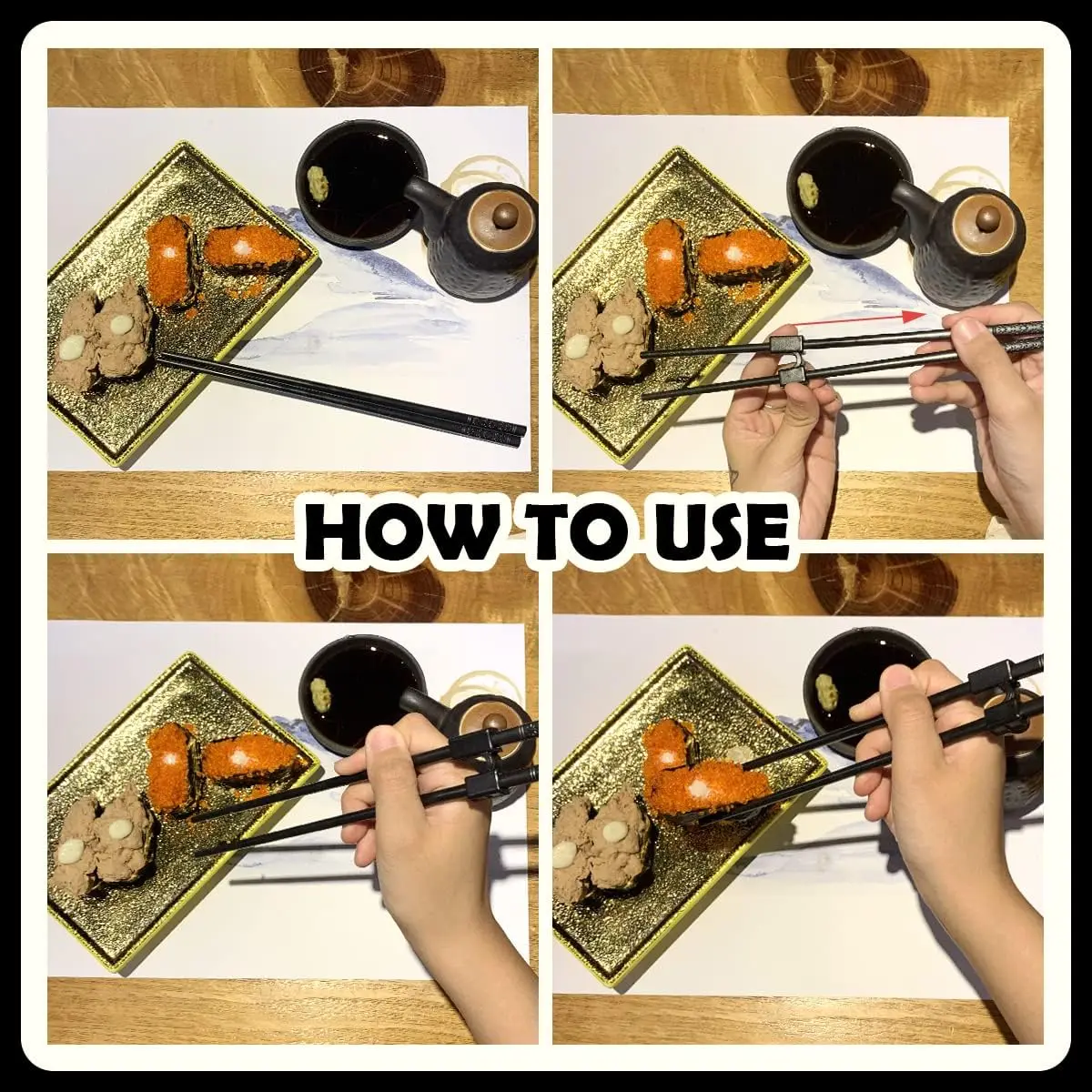 Food Grade Learning Training Chinese Plastic Helper Chopsticks Reusable Chopsticks Helpers for Kids Beginner